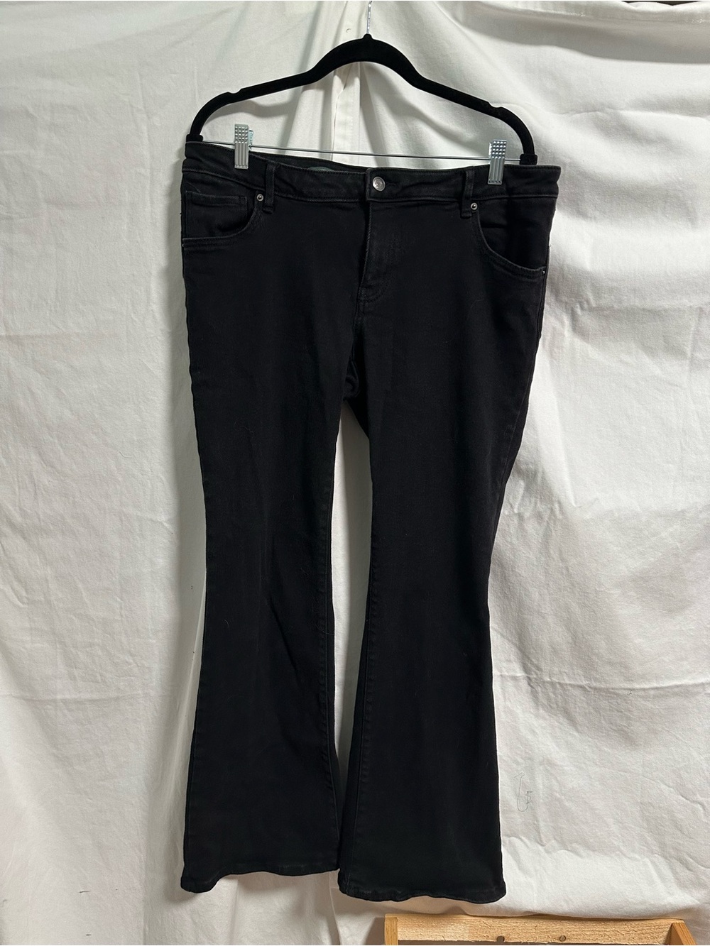 wild fable Black Flare Jeans for Women
